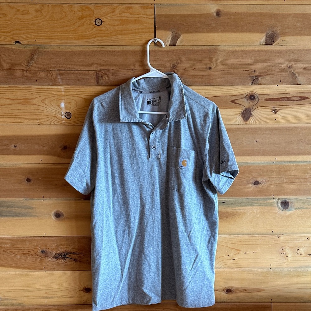 Carhartt Heather Gray Polo Shirt for Men